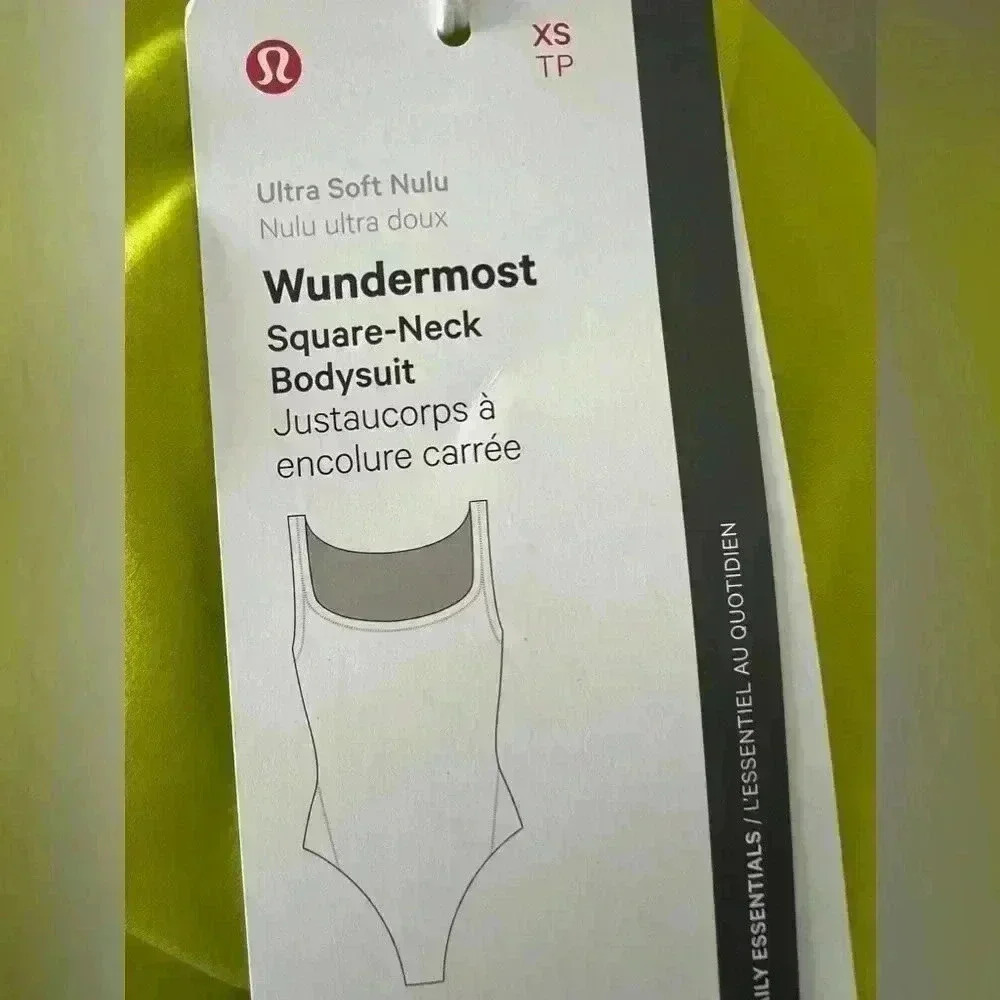 NWT LULULEMON Wundermost Ultra-Soft Nulu Square-Neck Sleeveless Bodysuit - Picture 12 of 12